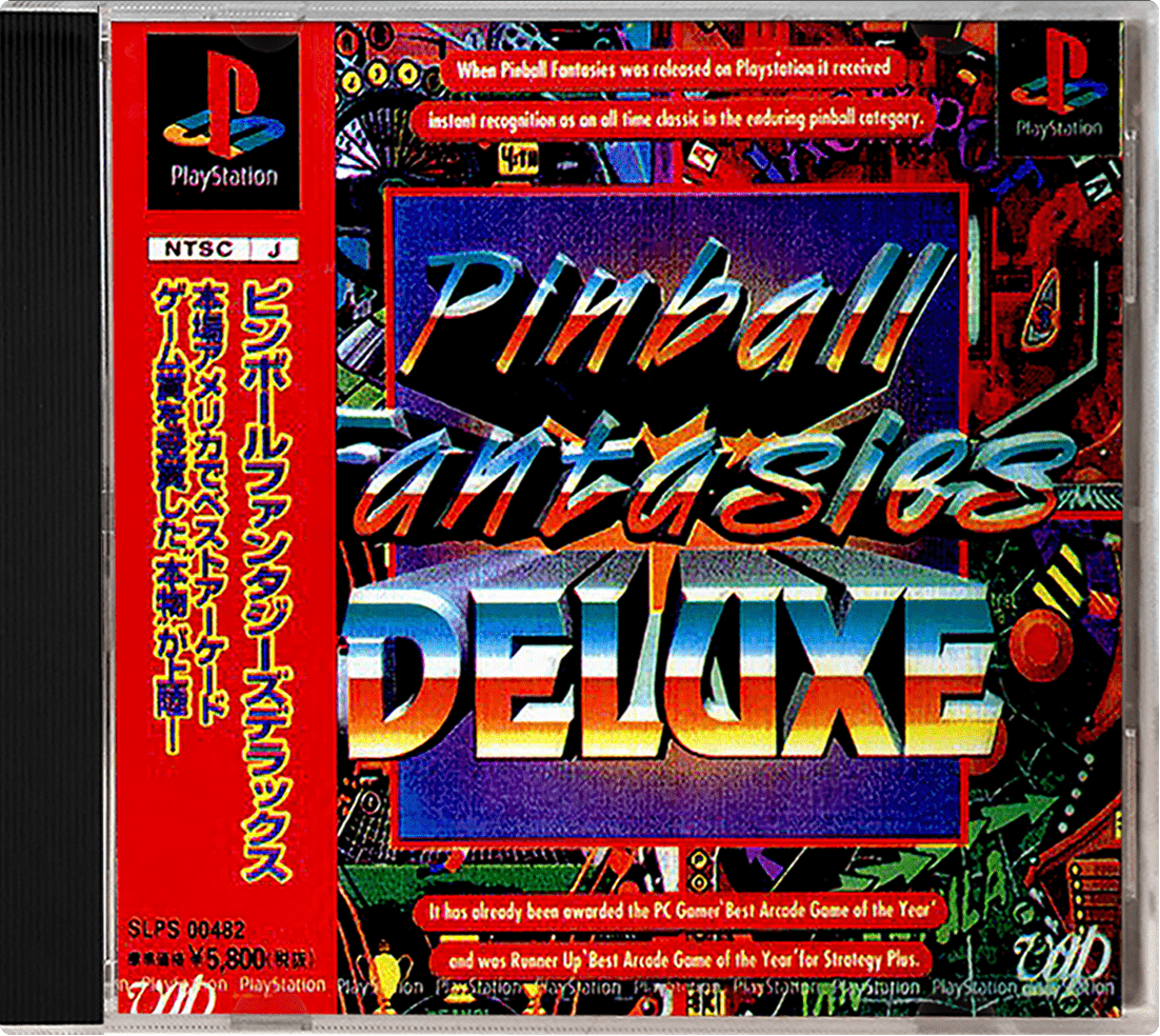 Pinball Fantasies Deluxe box art for Playstation